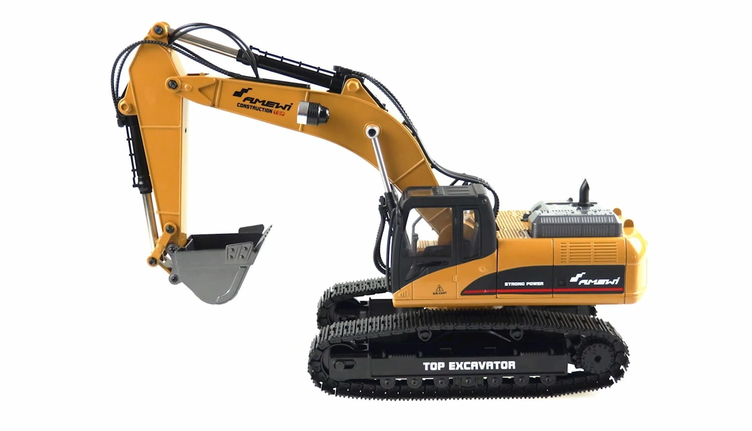 Amewi RC Raupenbagger Vollmetall RTR Sound, Rauch, LED 2 Amewi RC Raupenbagger Vollmetall RTR Sound, Rauch, LED – Bild 2