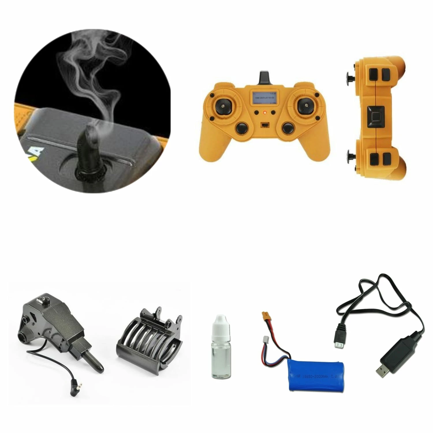 Amewi RC Raupenbagger Vollmetall RTR Sound, Rauch, LED 4 Amewi RC Raupenbagger Vollmetall RTR Sound, Rauch, LED – Bild 4