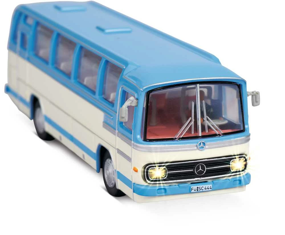 Carson RC Eisenbahn Bus H0 1:87 MB Omnibus O302 2,4Ghz RTR Blau – Bild 6