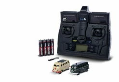 Carson 1:87 H0 RC VW T1 Polizei + Malteser Combo HO 2,4Ghz LCD