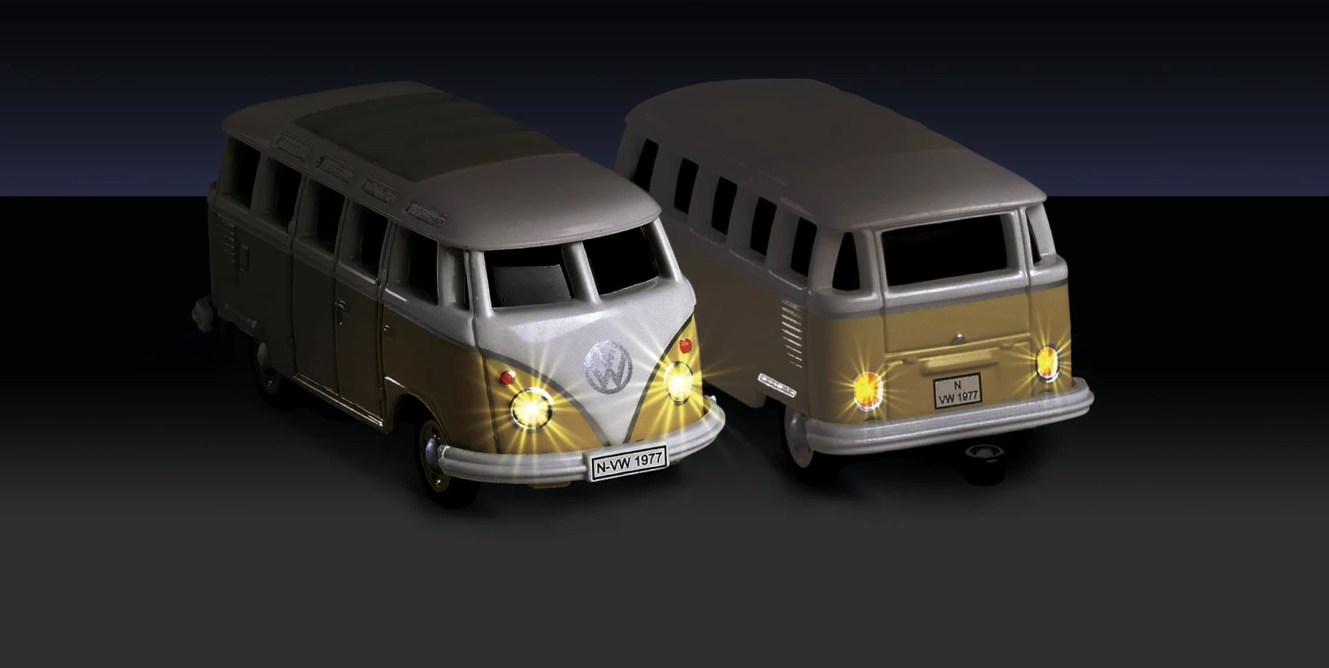 Carson RC VW T1 Samba Bus Mit Wohnwagen 100% 1:87 RTR – Bild 4