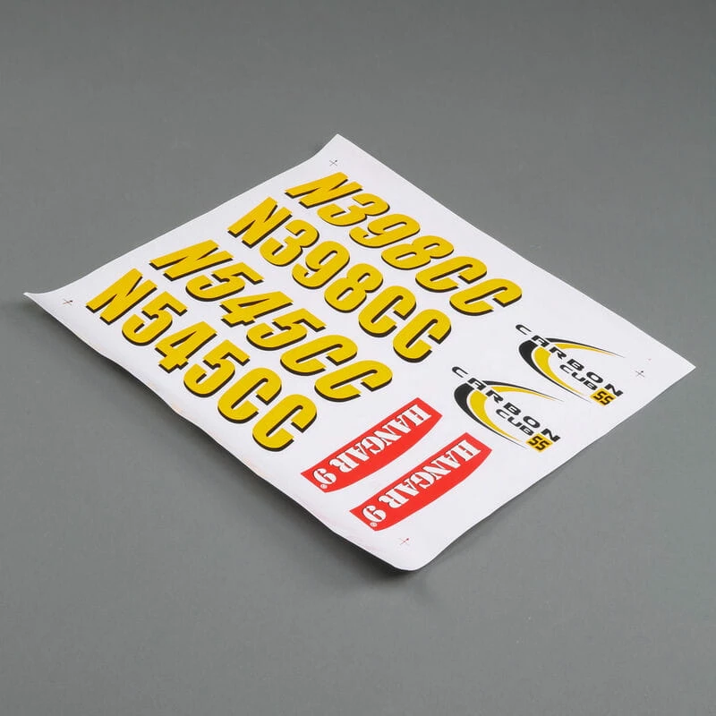 Hangar 9 Dekorbogen: Carbon Cub 15cc 1 Hangar 9 Dekorbogen: Carbon Cub 15cc