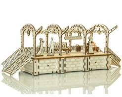 Krick Bahnhof 3D-tec Holz Bausatz 175 Teile