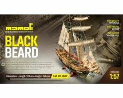 Mamoli Schiff Blackbeard 1:57 Holz Bausatz