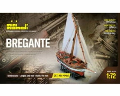 Mini Mamoli Schiff Bregante 1:72 Holz Bausatz