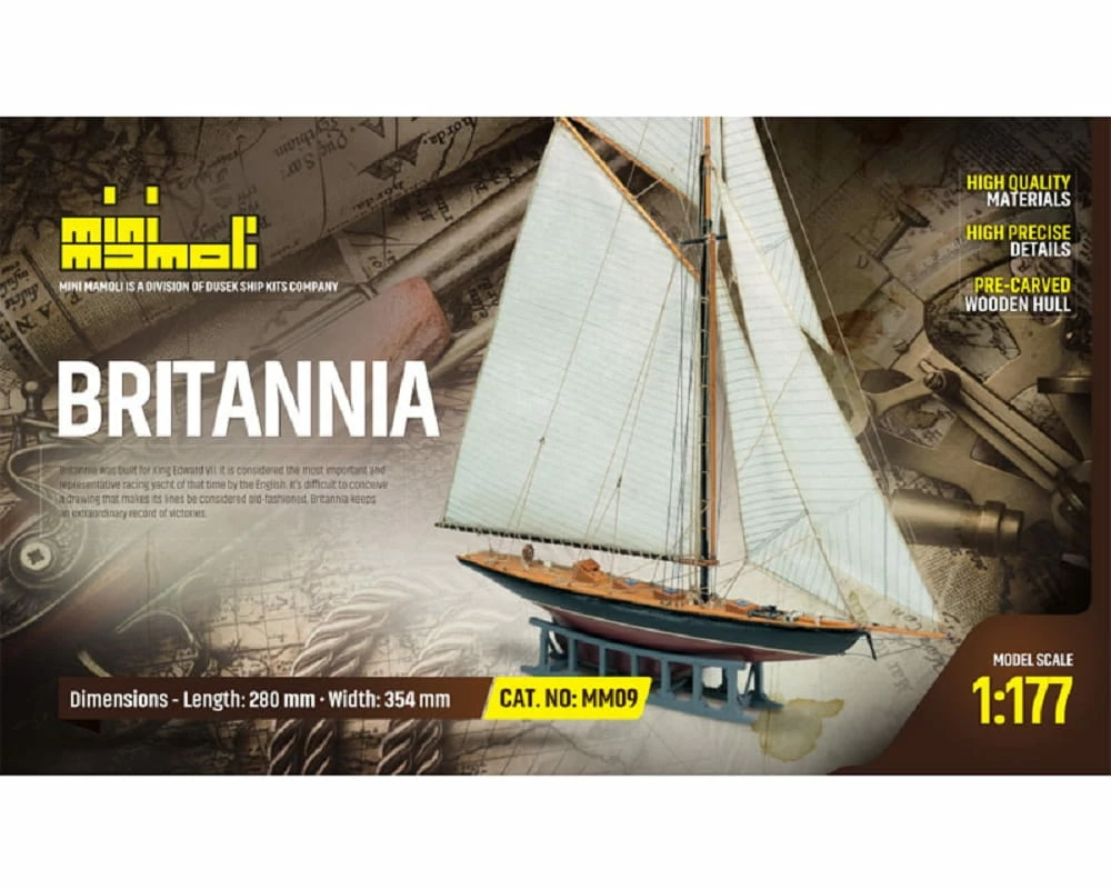Mini Mamoli Schiff Britannia 1:177 Holz Bausatz 1 Mini Mamoli Schiff Britannia 1:177 Holz Bausatz