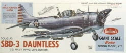Guillow's Freiflugmodell SBD-3 Dauntless 1:16 Scale Wurfgleiter Flieger Balsabausatz