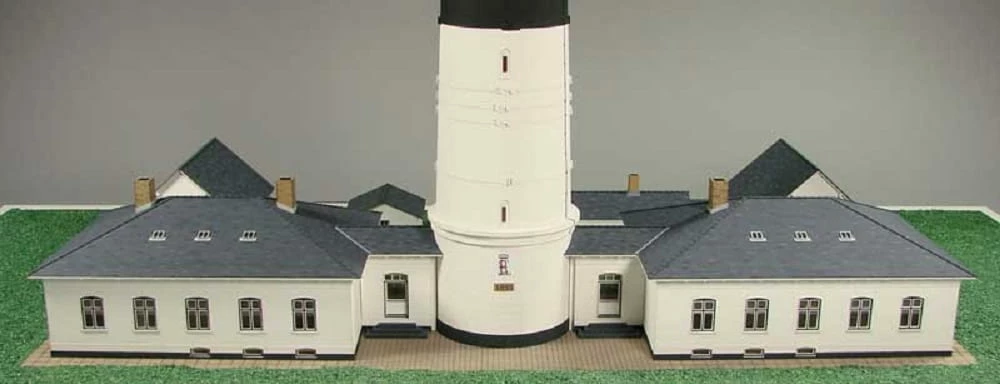 Shipyard Gebäude Für Leuchtturm Deutschland Sylt Kampen 1:72 Laser Kartonbausatz 2 Shipyard Gebäude Für Leuchtturm Deutschland Sylt Kampen 1:72 Laser Kartonbausatz – Bild 2
