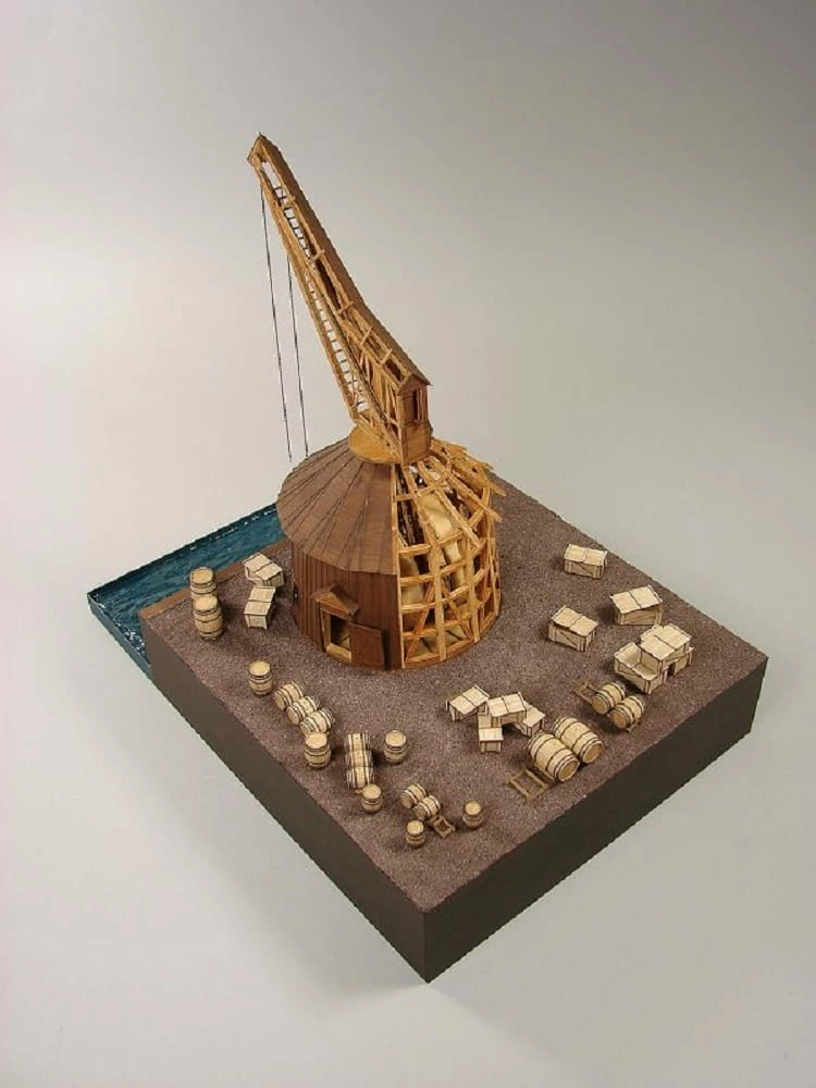 Shipyard Holztretkran Am Hansehafen Stade Germany 1661 Laser Cut 1:72 Kartonbausatz 10 Shipyard Holztretkran Am Hansehafen Stade Germany 1661 Laser Cut 1:72 Kartonbausatz – Bild 10