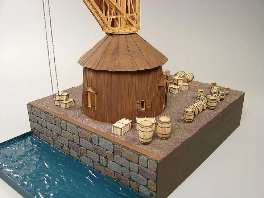 Shipyard Holztretkran Am Hansehafen Stade Germany 1661 Laser Cut 1:72 Kartonbausatz 8 Shipyard Holztretkran Am Hansehafen Stade Germany 1661 Laser Cut 1:72 Kartonbausatz – Bild 8