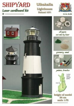 Shipyard Leuchtturm Ulkokalla Lighthouse 1871 1:72 Laser Kartonbausatz