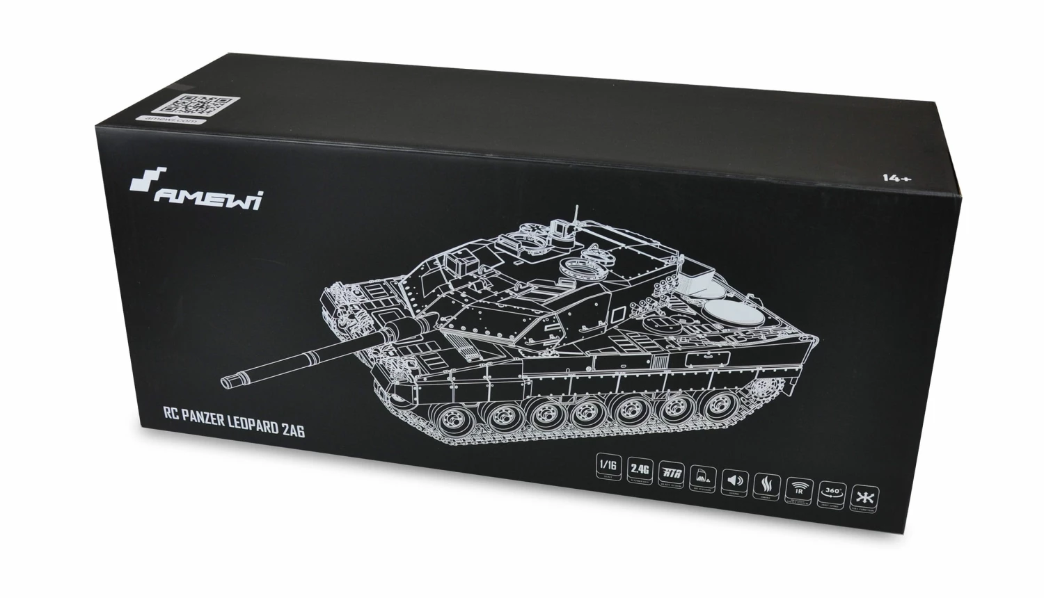 Amewi RC Panzer Leopard 2A6 1:16 Advanced Line IR/BB 9 Amewi RC Panzer Leopard 2A6 1:16 Advanced Line IR/BB – Bild 9