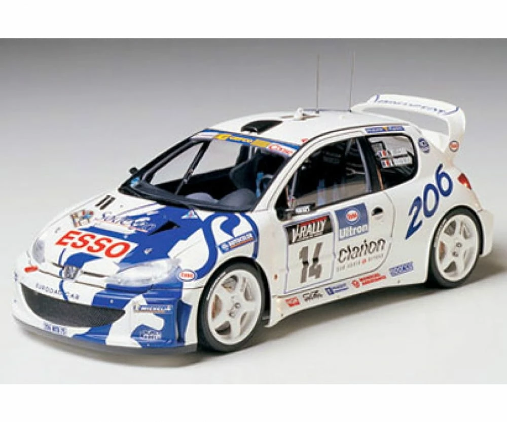 Tamiya Peugeot 206 WRC 1:24 Platik Modellbau Auto Bausatz 1 Tamiya Peugeot 206 WRC 1:24 Platik Modellbau Auto Bausatz