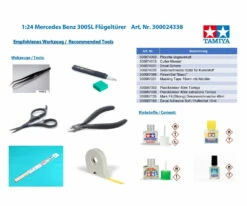 Tamiya Mercedes Benz 300SL Flügeltürer 1:24 Platik Modellbau Auto Bausatz 13 Tamiya Mercedes Benz 300SL Flügeltürer 1:24 Platik Modellbau Auto Bausatz -D-Edition Verkäufe Tamiya Mercedes Benz 300SL Fluegeltuerer CT 300024338 4