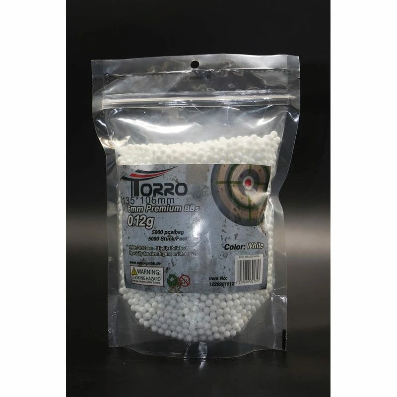 Torro 5000 Schuss 6mm Munition BB's Softair; Panzer Farbe Weiß – Bild 2