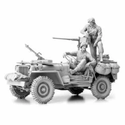 Torro 1:16 Bausatz Willys Jeep US Army Mit Cal.50